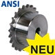 Sprockets KRS, Steel, with One-Sided Hub, pre-bored, ANSI (ASA, ex DIN 8188)