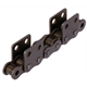 Roller Chains with Straight Attachments M2 = Wide Version, 4 x p, Double-Sided