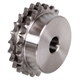 Double-Strand Sprockets ZRR, Stainless Steel, with One-Sided Hub B-2