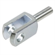 Clevises DIN 71752 with External Thread, Zinc-Plated