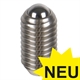 Spring Plungers with moving Ball and Internal Hexagon, Strong Spring Tension, Stainless Steel