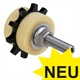 PU Chain Lubrication Pinions for Single-Strand Roller Chains B-1, Axial Lube Port