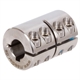 One-Piece Clamp Coupling MAS, Stainless Steel, with keyway