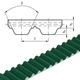 Open-Length Timing Belts, PU, Profile AT, PAZ