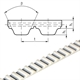 Open-Length Timing Belts, PU, Profile AT