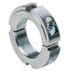 Locknuts KMM, Single-Splitted, with Clamp Screw, zinc-plated