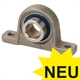 Ball Pillow Block Bearings SSUP, light series, with Eccentric Ring