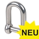 Shackles, straight, Commercial Version, Stainless Steel