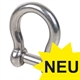 Shackles, curved, Commercial Version, Stainless Steel
