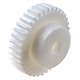 Spur Gears POM white / nature, Milled Teeth, Module 0.5 to 3