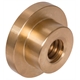 Flanged Trapezoidal Nut, single thread, left hand, red brass