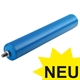 Plastic Cylinder Conveyor Rollers, blue, with external Thread
