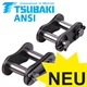 Spojovací články pro jednořadé válečkové řetězy Tsubaki ANSI (ASA, ex DIN 8188), Premium