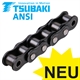 Jednořadé válečkové řetězy Tsubaki ANSI (ASA, ex DIN 8188) Lambda, samomazné, Premium