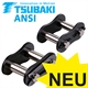 Spojovací články pro jednořadé válečkové řetězy Tsubaki ANSI (ASA, ex DIN 8188) Lambda, Premium