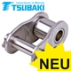 Cranked Link with Cottered Pin No. 12/L Tsubaki Stainless Steel