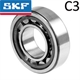 Cylindrical Roller Bearings SKF®, Single Row, Clearance C3