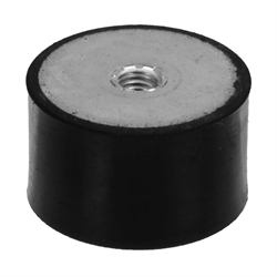 AMECO eshop - Rubber-metal buffer MGI with internal thread on both sides  diameter 30mm height 30mm thread M8 x 8mm stainless steel 1.4301