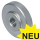 Flat Knurled Nuts DIN 467, Steel zinc-plated
