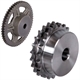 Double-Sprockets ZRS with One-Sided Hub, Pitch 1" x 17,02 mm, ISO 16 B-2