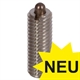 Spring Plungers with Bolt and Internal Hexagon, Strong Spring Tension, Stainless Steel