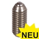 Spring Plungers with Ball and Internal Hexagon, Strong Spring Tension, Stainless Steel