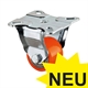 Compact Castors, Fixed Castor with Plate, TPU Wheel
