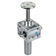 Worm Gear Screw Jacks NPT, with Trapezoidal Thread, Version B: With anti-rotation guide